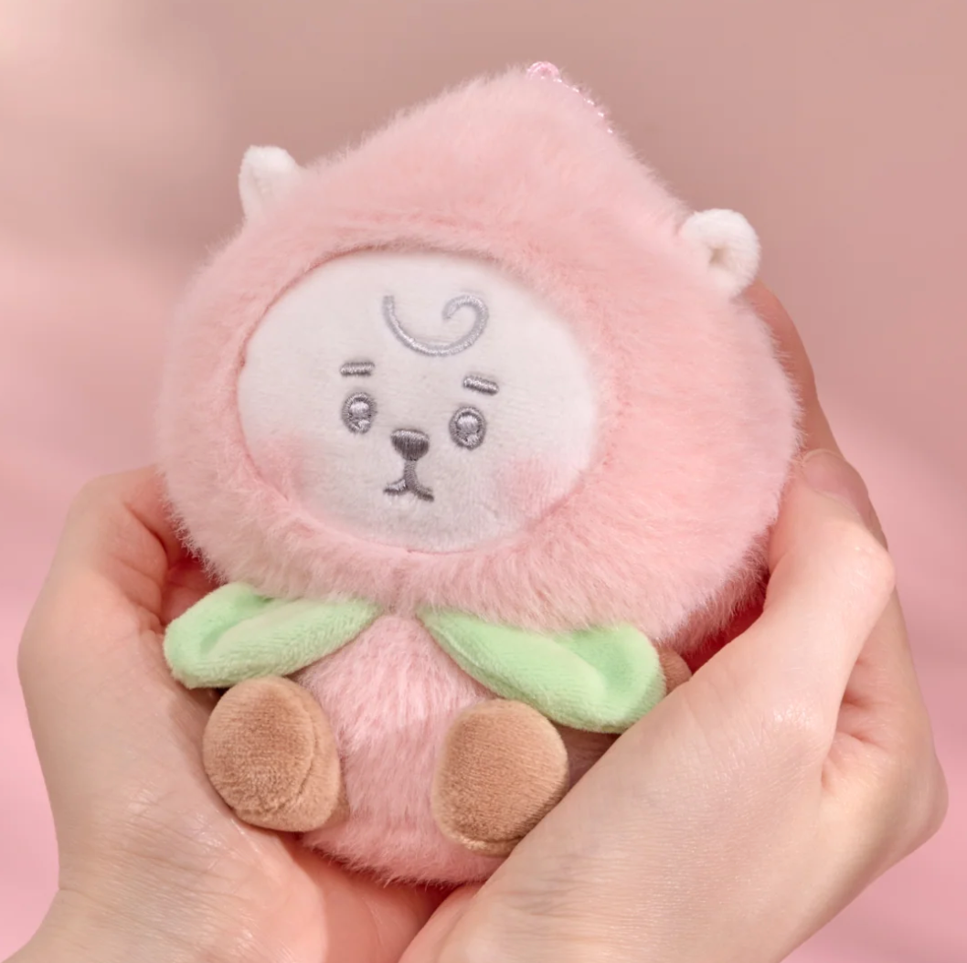 New Release- BT21 PEACH HOLIC PLUSH KEYRING