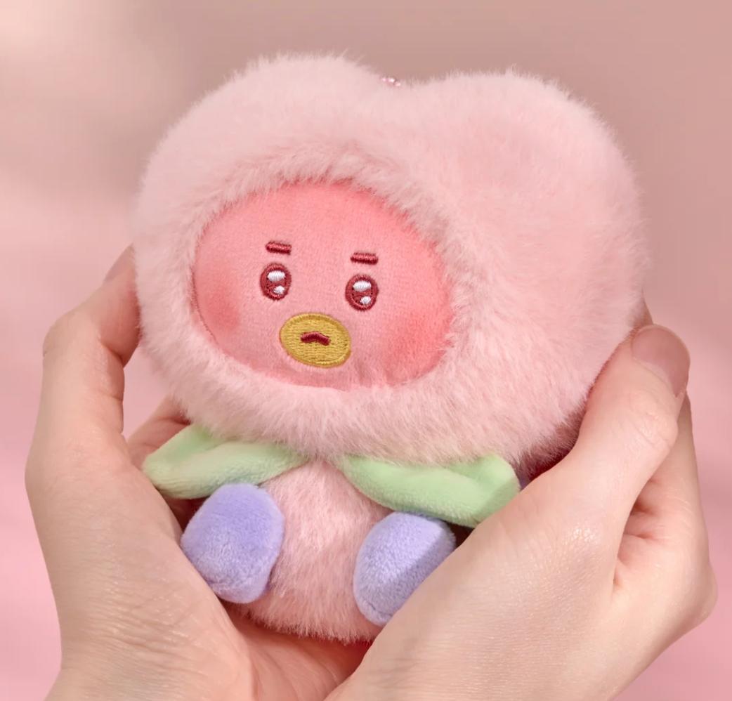 New Release- BT21 PEACH HOLIC PLUSH KEYRING