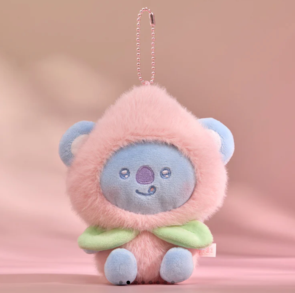 New Release- BT21 PEACH HOLIC PLUSH KEYRING